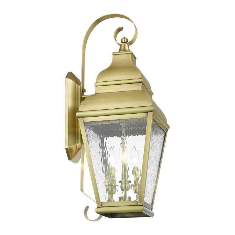 Anousha Solid Brass Wall Light, Antique Brass