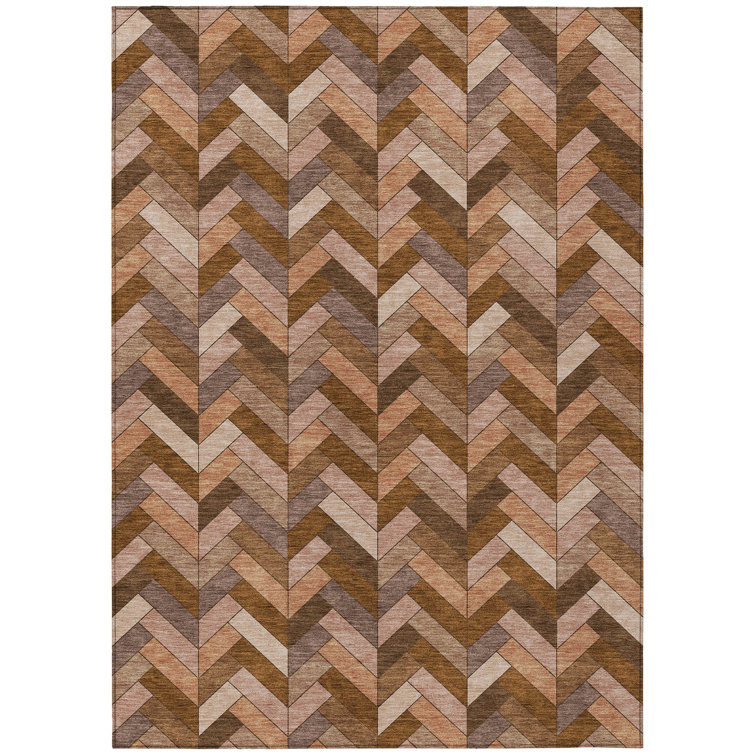 Machine Washable Indoor/Outdoor Matteson ACN2296 Geometric Rug
