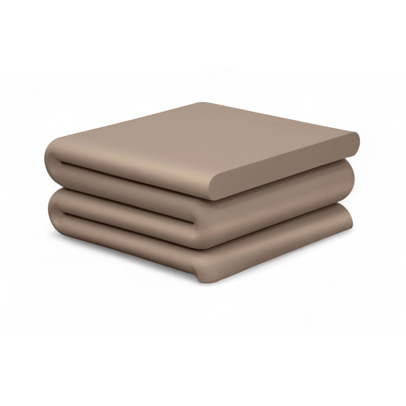 Table basse en fer Roland, Taupe