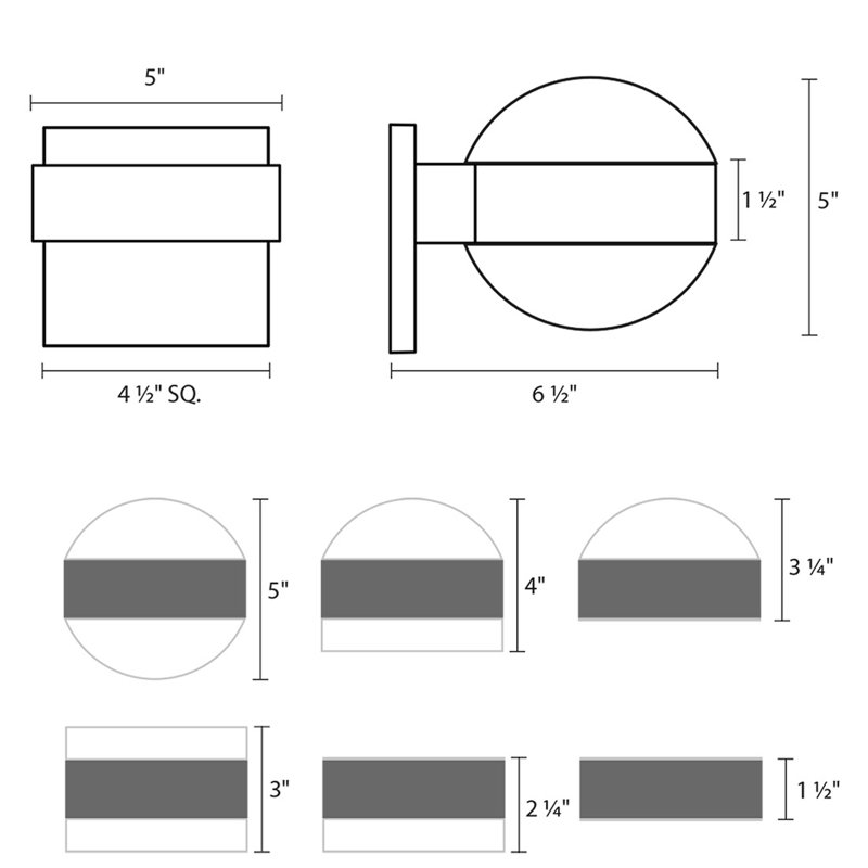 Reals LED Wall Light, White