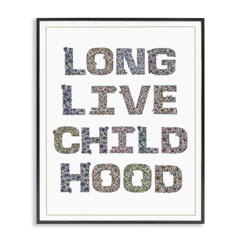 «Longue vie dans l'enfance», giclée par Jennifer Stith, H 14 po x l 11 po, Giclée encadrée noir minuit