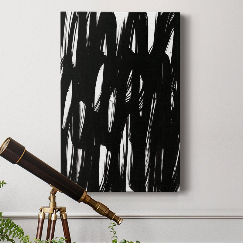 «Ink Scribble II», reproduction sur toile tendue, H 60 po x l 40 po x P 1 po