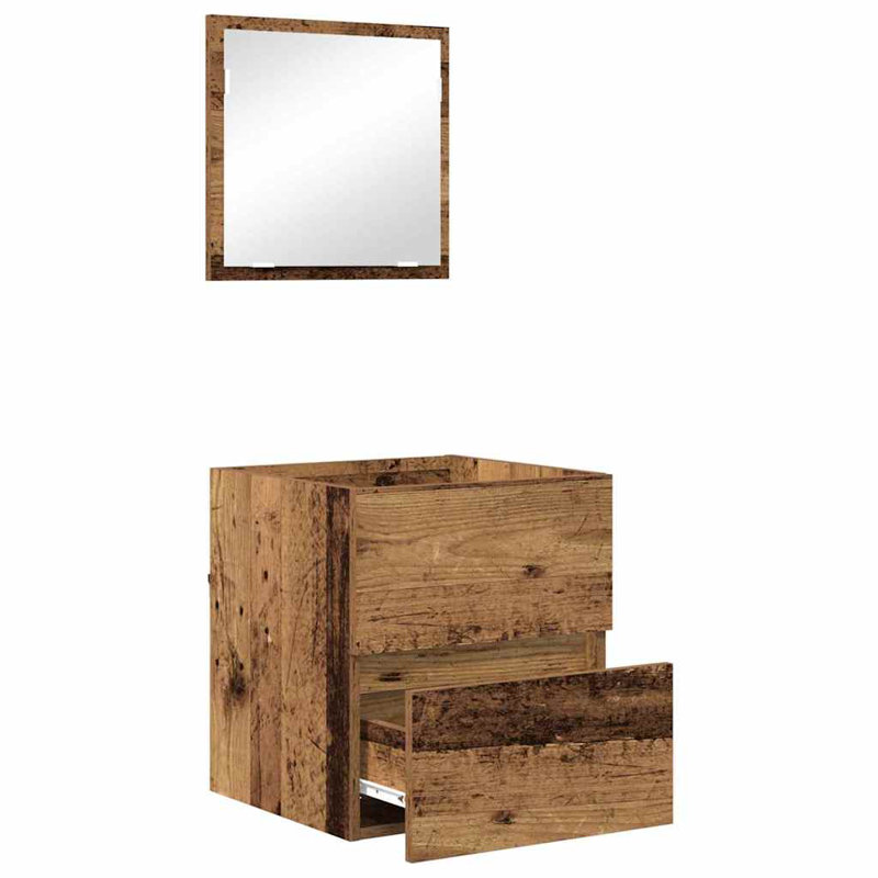  Bathroom Cabinet 41 X 38.5 X 45 Cm Engineered Wood, Old Wood