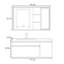 Armoire de salle de bain luxueuse de style nordique