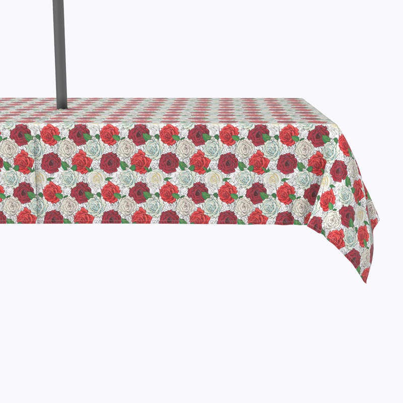 Pegasus Rose Sketches Tablecloth, 84" x 60"