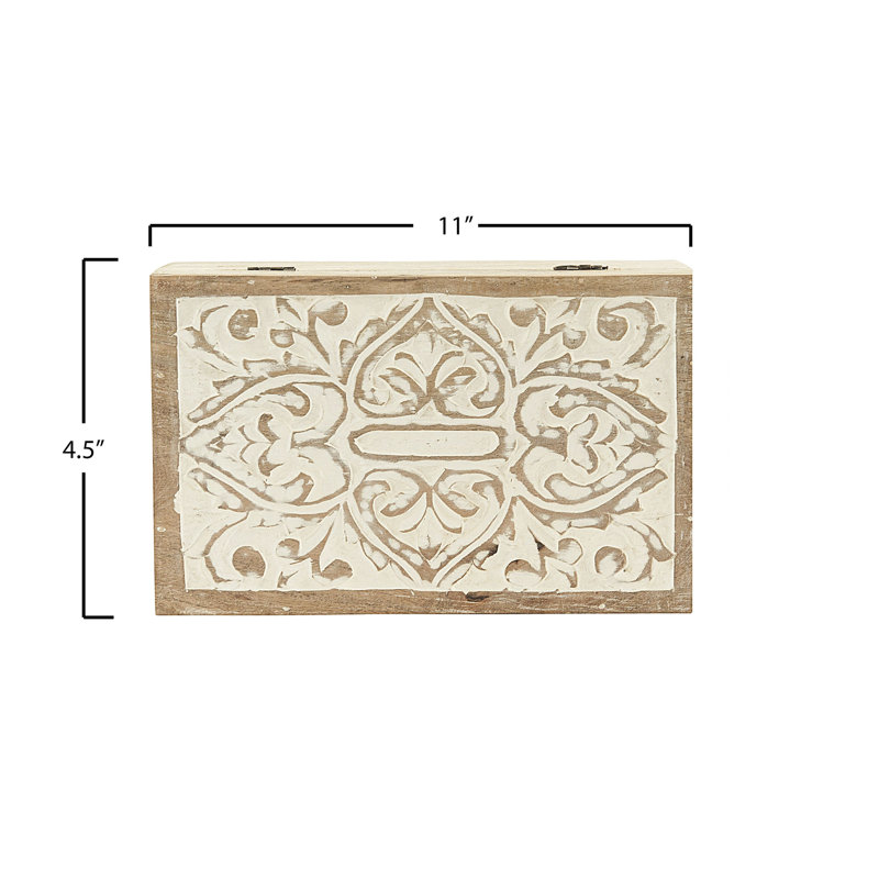 Ladoga Solid Wood Decorative Box