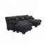 Velvet Fabric 118.11" U Shape Sectional Sofa-1443129499