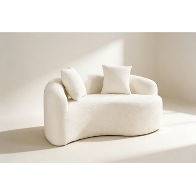 S-Curved Chenille Sectional Sofa