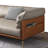 Khaki Genuine Leather Modular Sofa cushion couch-503946006