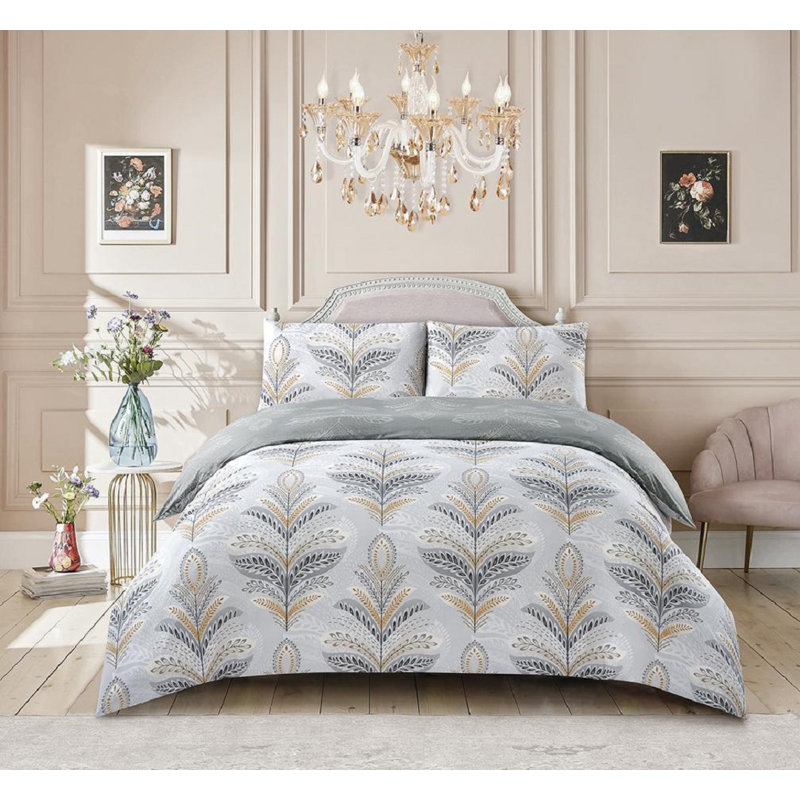 Camorra Cotton Blend Duvet Cover Set with Pillowcases Included, Double - 2 Standard Pillowcases
