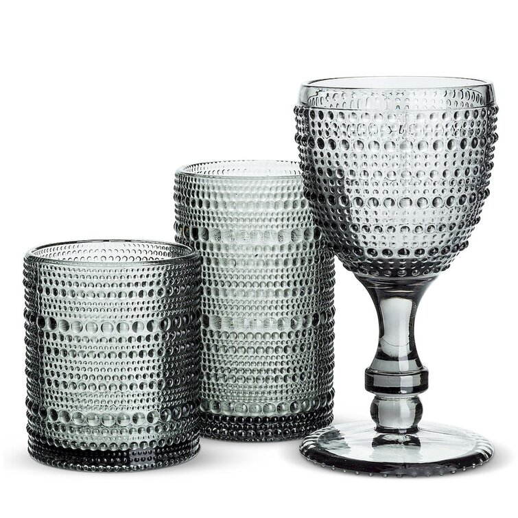 Dakota Fields Chayanne 6 - Piece 10oz. Glass Drinking Glasses Glassware Set (Set of 6) Dakota Fields Color: Green
