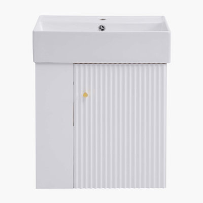 21.6'' Single Bathroom Vanity with Ceramic Top