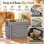 Resin Elevated Dog Feeding Station with Storage – Large-137785333