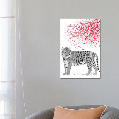 Cherrytree Tiger 1 Piece Wrapped Canvas Painting