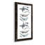 Watercolor Whale Collection B - Reproduction d'art graphique sur papier encadré-2103839752