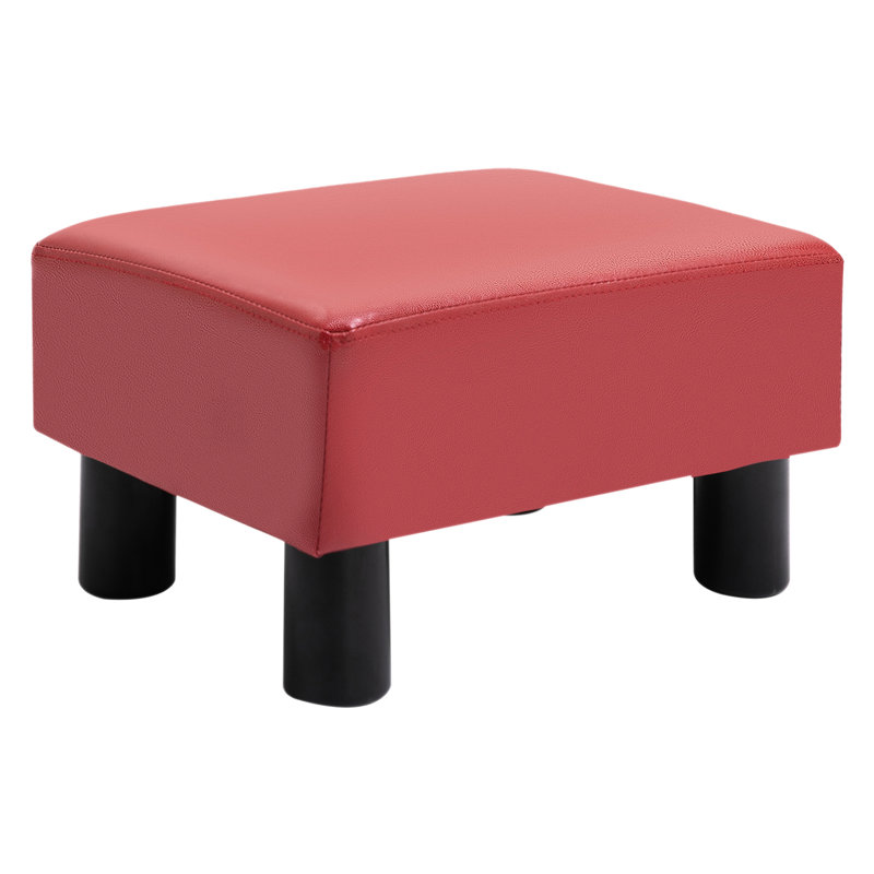 Élégant rouge pour le salon, avec siège rembourré en mousse rembourrée et pieds en plastique pour la chambre à coucher, ensemble de rembourrage confortable