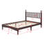 Lit plateforme en bois d'inspiration rétro avec tête de lit en forme de gourde et support en lattes de bois-2004239199-2004239192