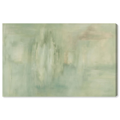 Soft Verdure Canvas Print Minimalist Art by Art Remedy