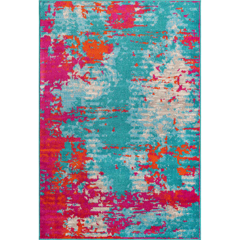 Abstract Indoor Rug, Rectangle 5'3" x 8'