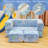 Convertible Sofa Bed, Sherpa Upholstered Modular Couch With Density Sponge Padding, Plush Sofa Play Set For Home Office Playroom, Bedroom Furniture-744308890