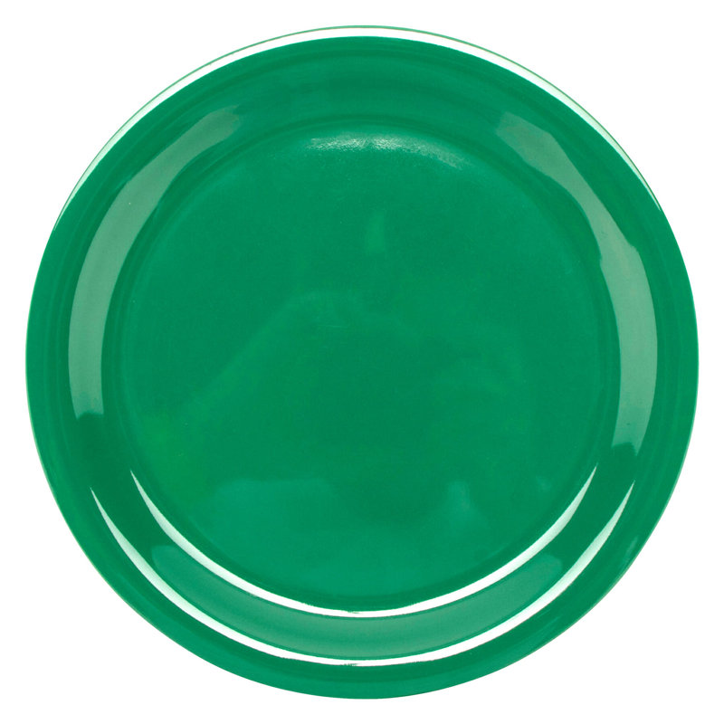 Assiette plate de qualité commerciale GET, 9 po, (ensemble de 12), Vert