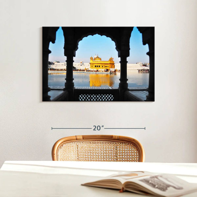 Ravi Sikh Golden Temple, 16" H x 24" W
