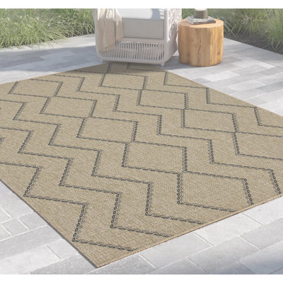 Tapis intérieur / extérieur noir Earth