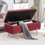 Banc de rangement rembourré en velours Miajah-216298511