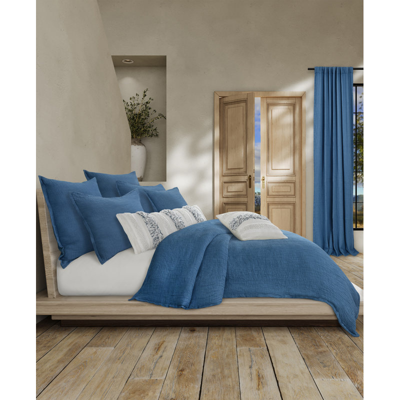 Seacove Duvet Cover, King Duvet Cover, Dusk Blue