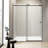60"x76" Frameless Shower Door With Premium Glass And Easy-cleaning