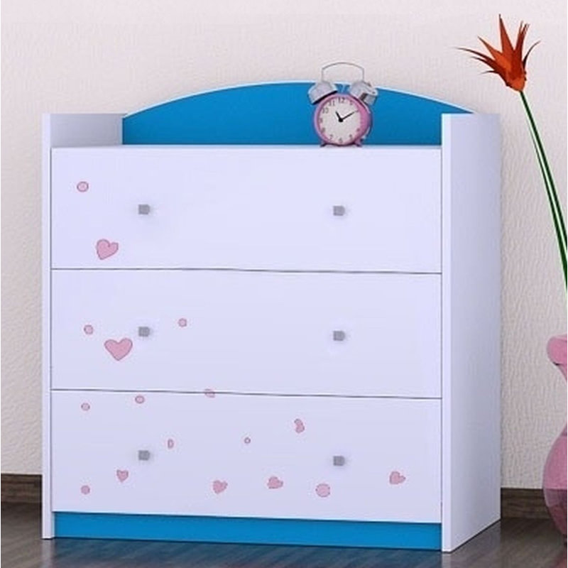 Nicastro Kids 3 - Drawer Chest, Blue