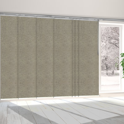 Virgil Single Rail Blackout Panel Track Extendable, Panel width 23.5"
