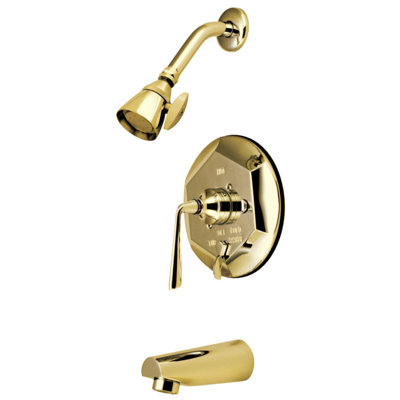 Kingston Brass Silver Sage Single-Handle Pressure Balanced Tub and Shower Faucet
