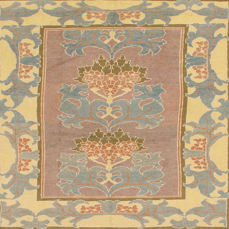 Abstract Indoor Rug, Square 7'