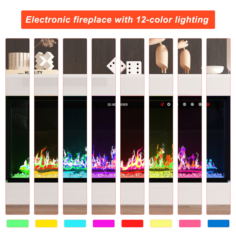 Electronic Fireplace With TV Stand
