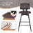 Set Of 2 Swivel Bar Stools With Backrest, Faux Leather Upholstered Counter Height Chairs With Footrest, Modern 4 Legs Bar Chairs For Kitchen Island, Dining Room-675624460