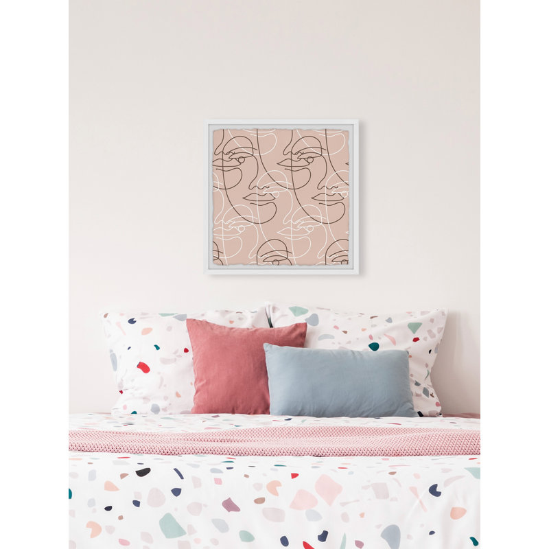 Hidden Faces - Single Picture Frame Print, 81cm H x 81cm W x 3.81cm D