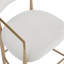 Ensemble de 2 tabourets de bar, tabourets de bar rembourrés à hauteur de comptoir avec dossier pour îlot de cuisine, siège en tissu beige, pieds en fer naturel, capacité de poids de 260 lb-442671436