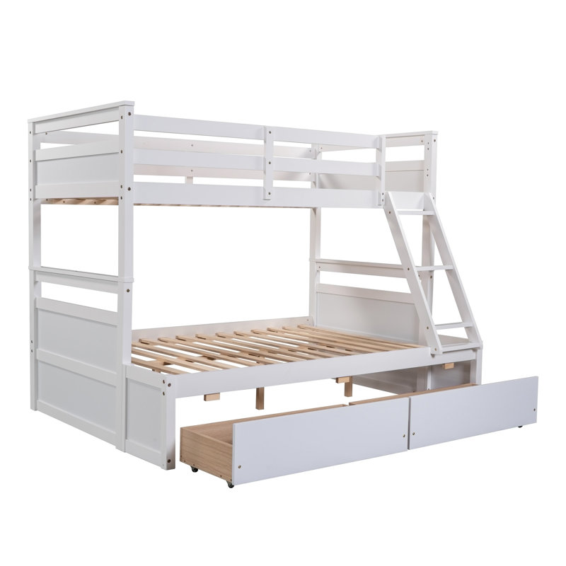 Lit plateforme avec rangement Janluca, Blanc