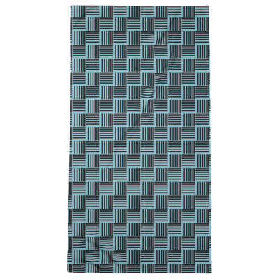 Serviette de plage à rayures tressées classique