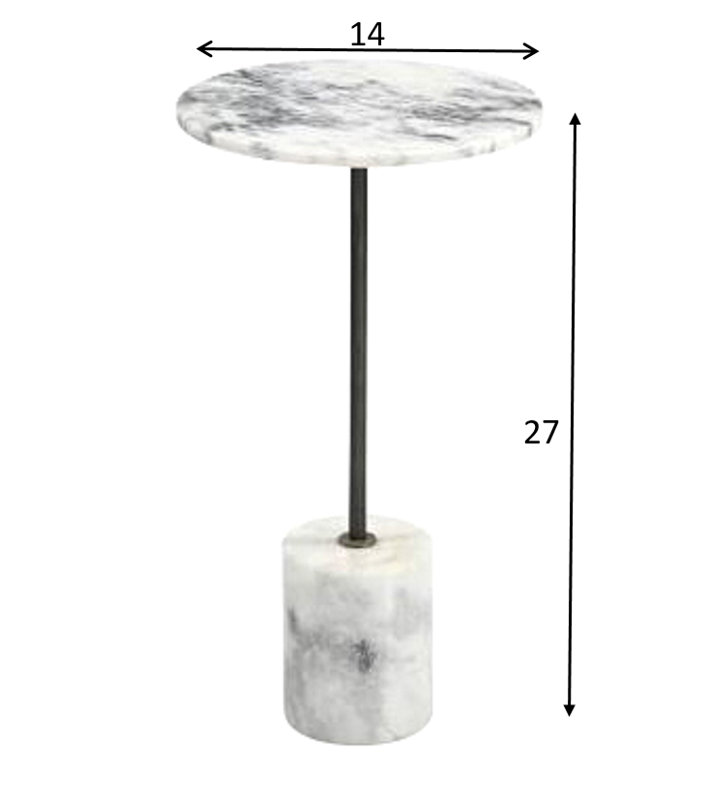 Table d'appoint en marbre
