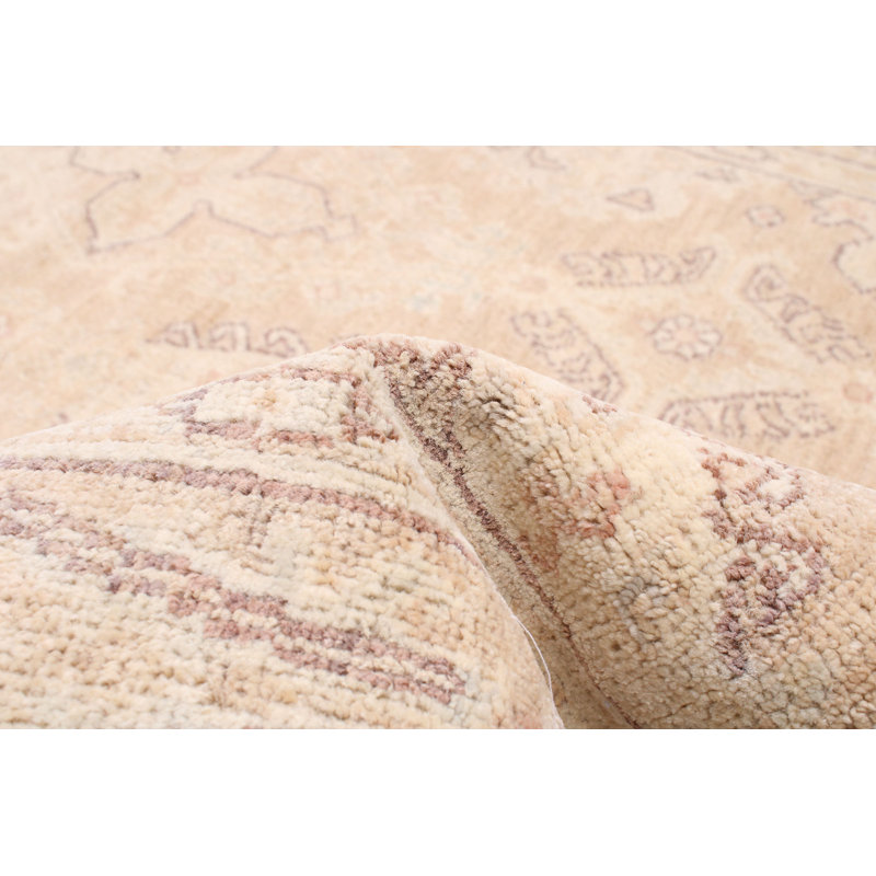Tapis unique en laine noué à la main 3 pi 11 po x 6 pi 1 po nouvel âge Chadwyck
