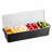 Chilled Condiment Server 4 Compartment Cold Serving Tray with Lid for Fruit