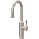 Davoli Pull-Down Prep/Bar Faucet with Button Sprayer