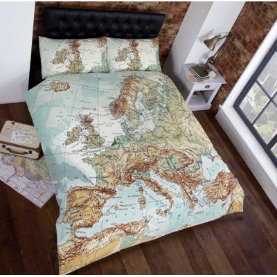 Kerns Polyester No Pattern Bedding with Pillowcases
