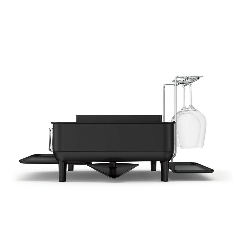 Simplehuman Steel Frame Dishrack, Matte Black
