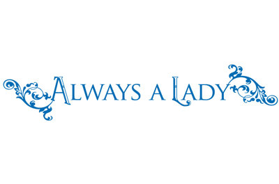 Décalcomanie murale "always a lady"