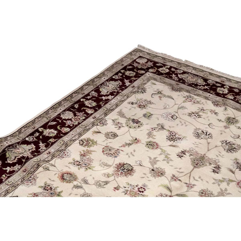 Handmade Silk and Wool Oriental Area Rug
