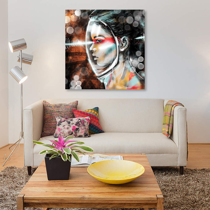 « repiquement pique iv », impression sur toile, H 12 po x l 12 po x P 0,75 po, Toile tendue, Pas de tapis