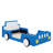 Twin Size Race Car-Shaped Bed With Wheels-143087110